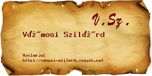 Vámosi Szilárd névjegykártya