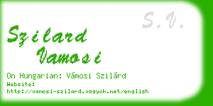 szilard vamosi business card