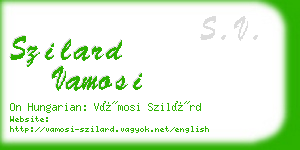 szilard vamosi business card